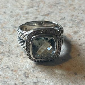 DAVID YURMAN Albion® Ring with Prasiolite
and Pavé Diamonds